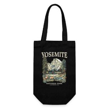 Yosemite-Nationalpark-Souvenir - Geschenkbeutel für Flaschen - Schwarz - Vorne