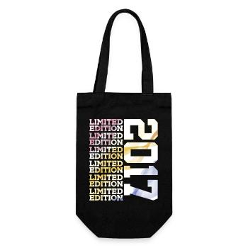 LIMITED EDITION 2017 - 9 JAHRE - 9. GEBURTSTAG - Geschenkbeutel für Flaschen - Schwarz - Vorne