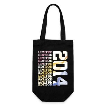 LIMITED EDITION 2014 - 12 JAHRE - 12. GEBURTSTAG - Geschenkbeutel für Flaschen - Schwarz - Vorne