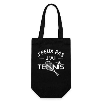 Tennis Humour Cadeau Passionné de Raquette - Sac à bouteille - noir - Devant