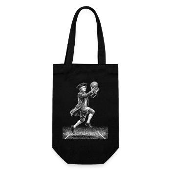 John Adams Basketball - Geschenkbeutel für Flaschen - Schwarz - Vorne