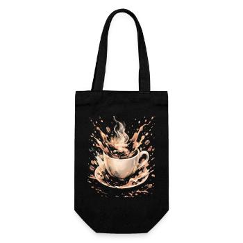 Hot Beans Art Splash Kaffeetasse - Geschenkbeutel für Flaschen - Schwarz - Vorne