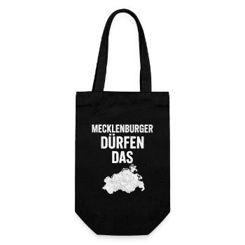 Mecklenburg Dürfen Das - Geschenkbeutel für Flaschen - Schwarz - Vorne