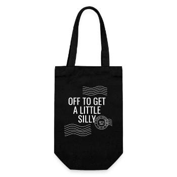 Off To Get A Little Silly - Gift Bag for Bottles - black - Front