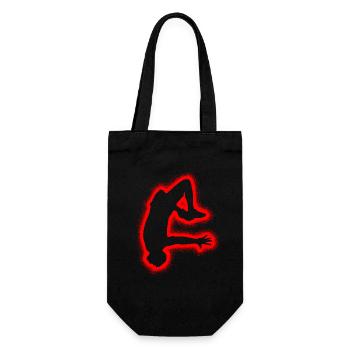 Freerunning Freerunner Herren Jungen Parkour - Geschenkbeutel für Flaschen - Schwarz - Vorne