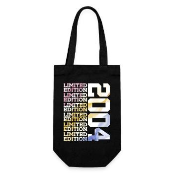LIMITED EDITION 2004 - 22 JAHRE - 22. GEBURTSTAG - Geschenkbeutel für Flaschen - Schwarz - Vorne