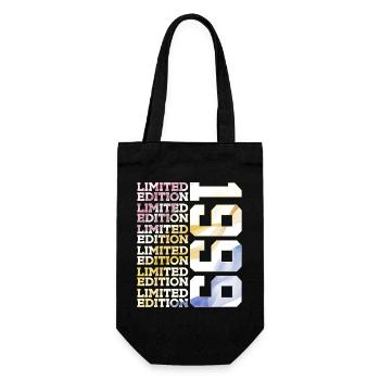 LIMITED EDITION 1999 - 27 JAHRE - 27. GEBURTSTAG - Geschenkbeutel für Flaschen - Schwarz - Vorne