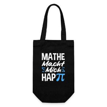Mathe Macht Mich Glücklich - Geschenkbeutel für Flaschen - Schwarz - Vorne