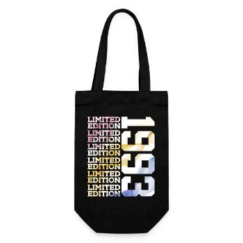 LIMITED EDITION 1993 - 33 JAHRE - 33. GEBURTSTAG - Geschenkbeutel für Flaschen - Schwarz - Vorne