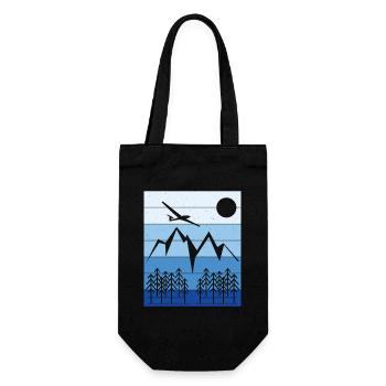 Glider Landscape Design - Gift Bag for Bottles - black - Front