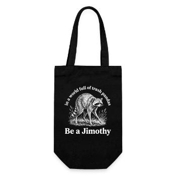 Sei ein Jimothy-Waschbär. - Geschenkbeutel für Flaschen - Schwarz - Vorne
