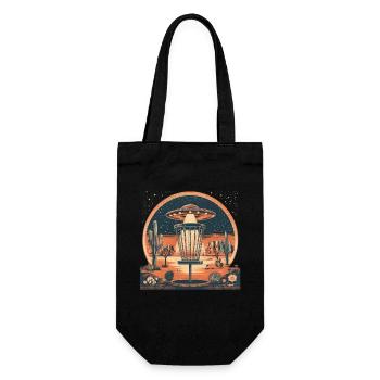 Disc Golf Outfit Lustiges Discgolf T - Geschenkbeutel für Flaschen - Schwarz - Vorne