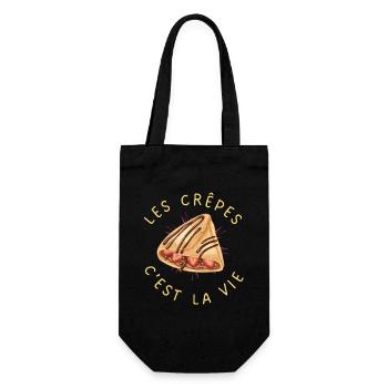 Les crêpes c'est la vie - Sac à bouteille - noir - Devant