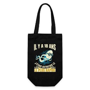 Anniversaire 18 Ans Humour Le Plus Rapide - Sac à bouteille - noir - Devant