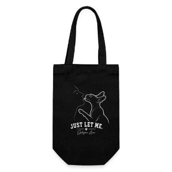 Sphynx Cat – Just Let Me - Gift Bag for Bottles - black - Front