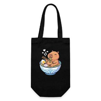 La vie est meilleure avec les capybaras - Mignon rongeur - Sac à bouteille - noir - Devant