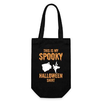 Voici mon t-shirt d’Halloween effrayant Drôle d’Halloween - Sac à bouteille - noir - Devant