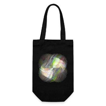 Color Wheel Spiral - Gift Bag for Bottles - black - Front