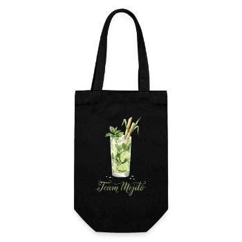 Hen Party Team Mojito Cocktail Bartender - Gift Bag for Bottles - black - Front