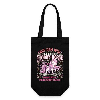 Hobby Horse Prinzessin Aus dem Weg Ich Bin EIN - Geschenkbeutel für Flaschen - Schwarz - Vorne