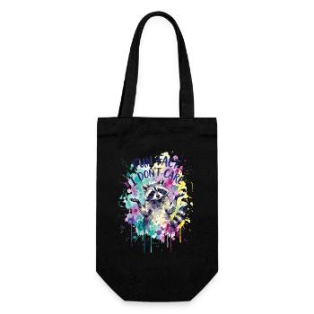 Funny Sarcastic Fun Fact I Don't Care - Gift Bag for Bottles - black - Front