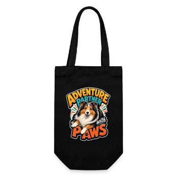 Shetland Shepherd - Gift Bag for Bottles - black - Front