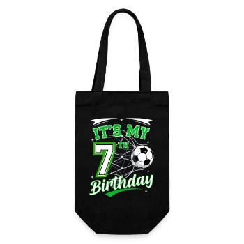 Its My 7th Birthday Soccer Boys 7 Years Birthday 7 - Sac à bouteille - noir - Devant
