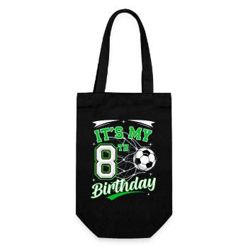 Its My 8th Birthday Soccer Boys 8 Years Birthday 8 - Sac à bouteille - noir - Devant