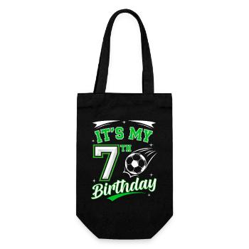 Its My 7th Birthday Soccer Boys 7 Years Birthday 7 - Sac à bouteille - noir - Devant