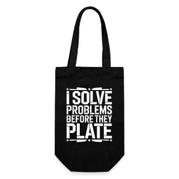 Restaurant Chef I Solve Problems Executive Chef - Gift Bag for Bottles - black - Front