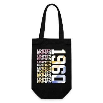 LIMITED EDITION 1960 - 66 YEARS - 66TH BIRTHDAY - Gift Bag for Bottles - black - Front
