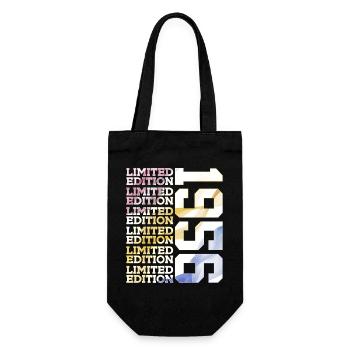 LIMITED EDITION 1956 - 70 YEARS - 70TH BIRTHDAY - Gift Bag for Bottles - black - Front