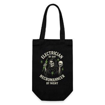Electrician Necromancer - Gift Bag for Bottles - black - Front