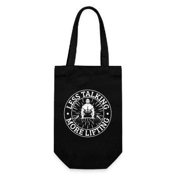 Powerlifting Bodybuilder More Lifting Gym - Gift Bag for Bottles - black - Front