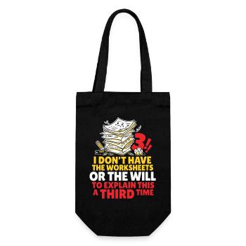 No More Explanations Meme - Gift Bag for Bottles - black - Front