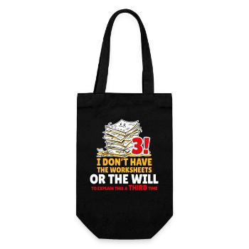 Third Time Procrastination Tee - Gift Bag for Bottles - black - Front