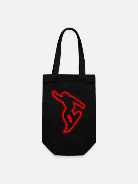 Snowboarder Snowboarding Kinder Herren Snowboard - Geschenkbeutel für Flaschen - Schwarz