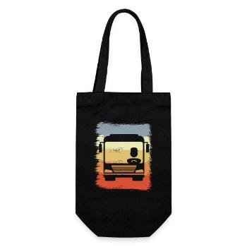 Oldschool Bus Driver - Gift Bag for Bottles - black - Front