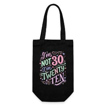 Je n’ai pas 30 ans, j’ai 20 ans dix ans - Sac à bouteille - noir - Devant