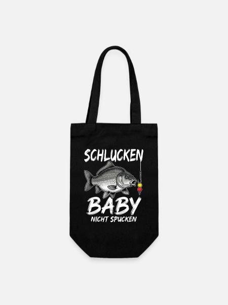 Schlucken Baby Nicht Spucken - Geschenkbeutel für Flaschen - Schwarz