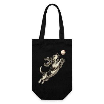 Basset Hound Dog Rasse Baseball - Geschenkbeutel für Flaschen - Schwarz - Vorne