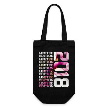 LIMITED EDITION 2018 - 8 YEARS - 8TH BIRTHDAY - Gift Bag for Bottles - black - Front