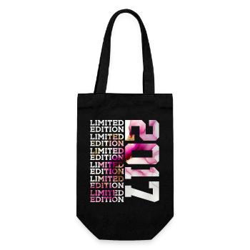 LIMITED EDITION 2017 - 9 YEARS - 9TH BIRTHDAY - Gift Bag for Bottles - black - Front