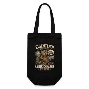 Kaiserschmarrn Wanderer - Geschenkbeutel für Flaschen - Schwarz - Vorne