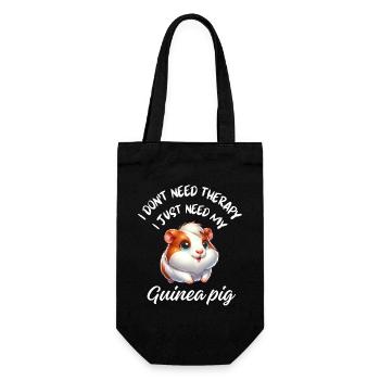 Guinea Pig Therapy - Gift Bag for Bottles - black - Front