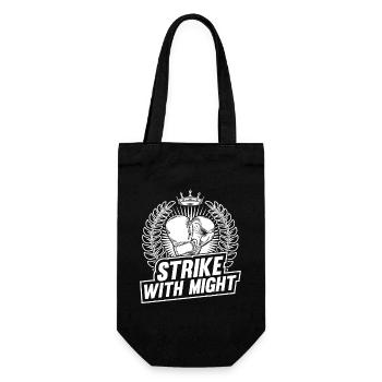 Strike With Might Boxing Gloves - Gift Bag for Bottles - black - Front