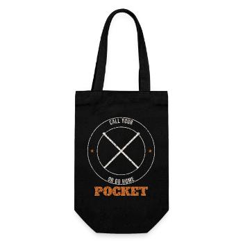 Call Your Pocket Badge - Gift Bag for Bottles - black - Front