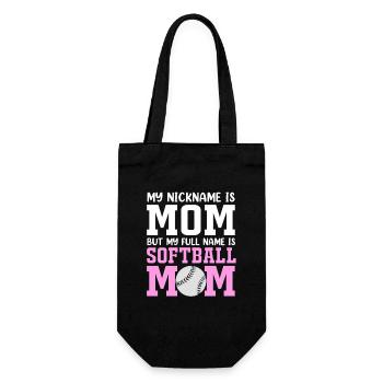 Softball Mom Softball Mom - Gift Bag for Bottles - black - Front