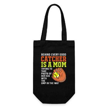 Softball Mom Softball Mom - Gift Bag for Bottles - black - Front