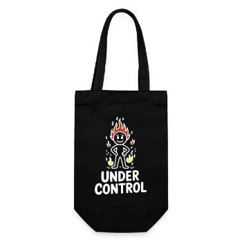 Figure de tir sous contrôle - Sac à bouteille - noir - Devant